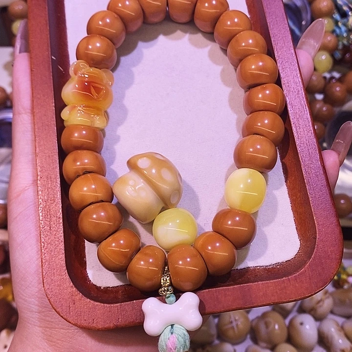 真***实手串猴头核桃设计款手持 全品蒜瓣大肠