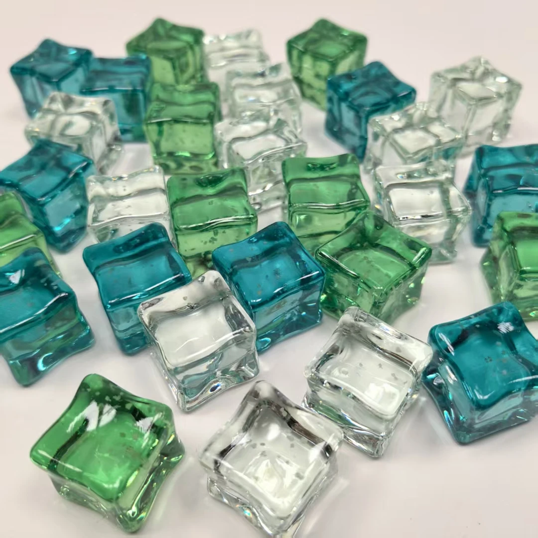 又拆又送【迷雾森林】孔雀蓝&翡翠绿&微光绿 夜光冰块DIY手工