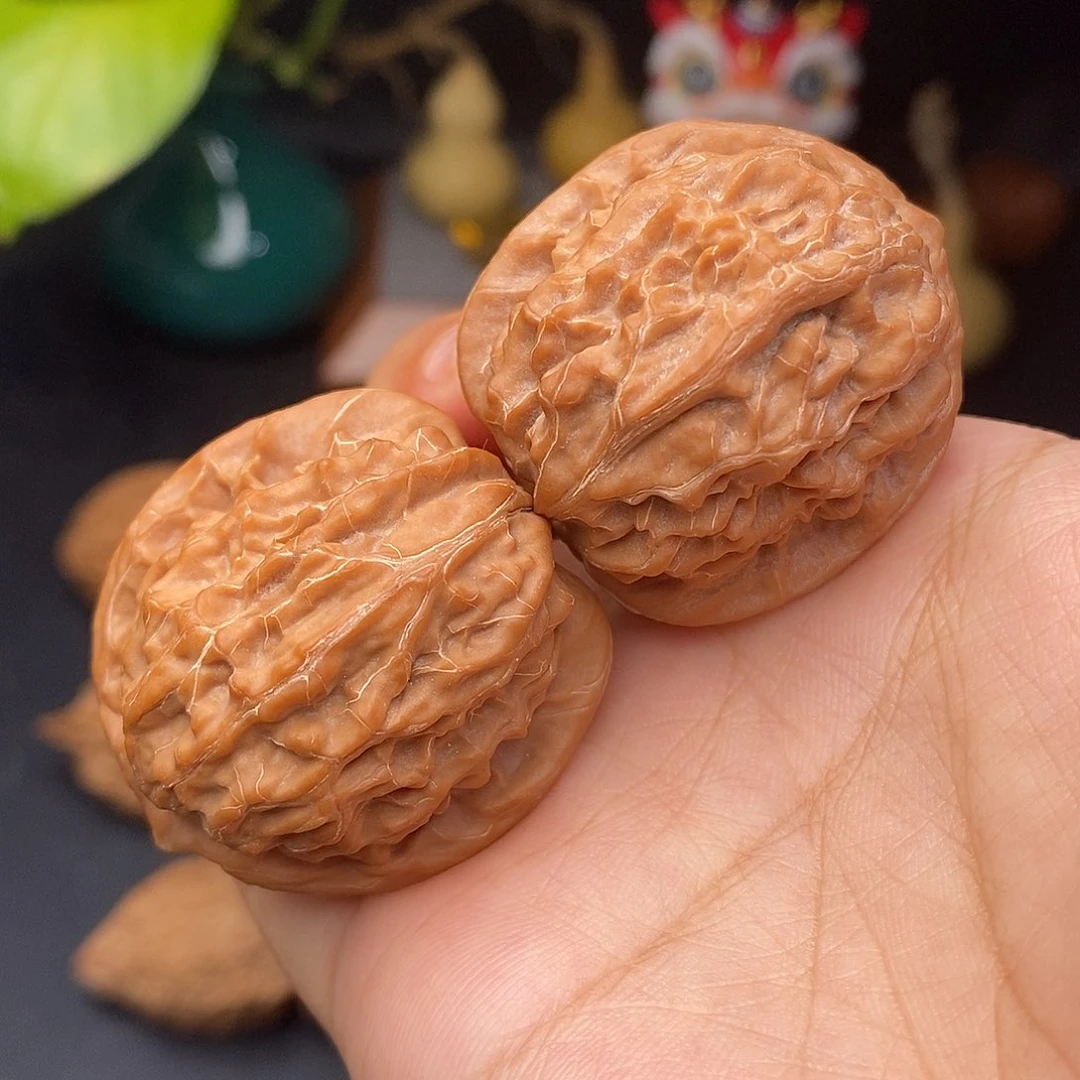 把件文玩核桃金麒麟全品36.5