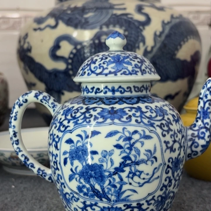 用***6摆件摆件好看青花执壶