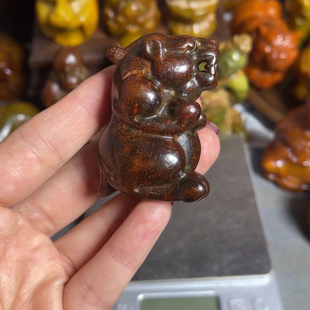 蛇纹石玉合金颈饰