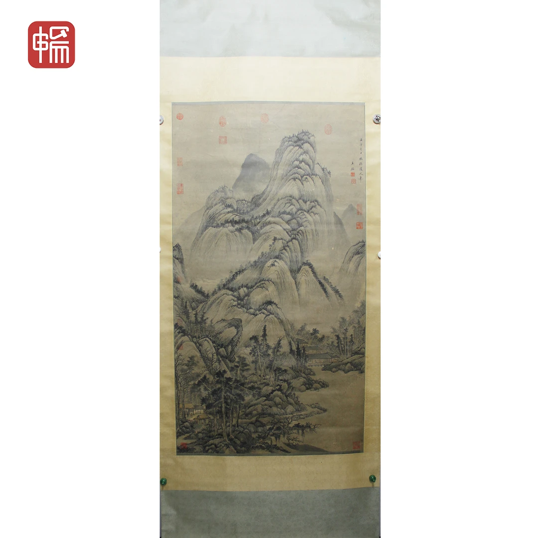 T899 仿梅花道人山水图 王鉴 152.5*84(11.5)纸本立轴 ZW