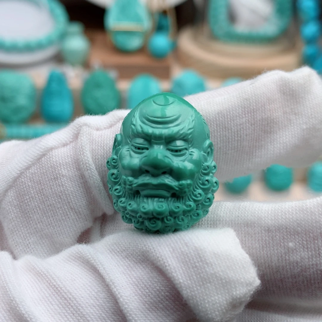 绿松石珠宝奇石未镶嵌20mm