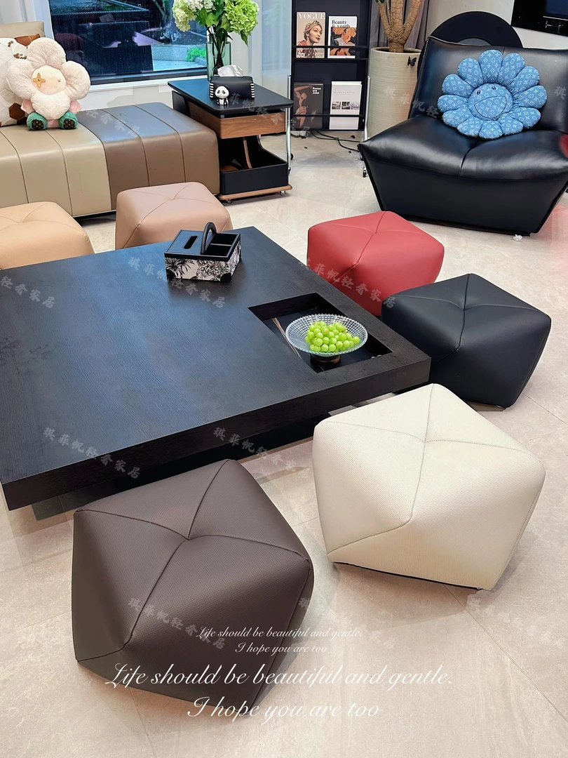 轻奢八角凳客厅生态沙发凳创意简约小坐墩家用矮凳换鞋凳