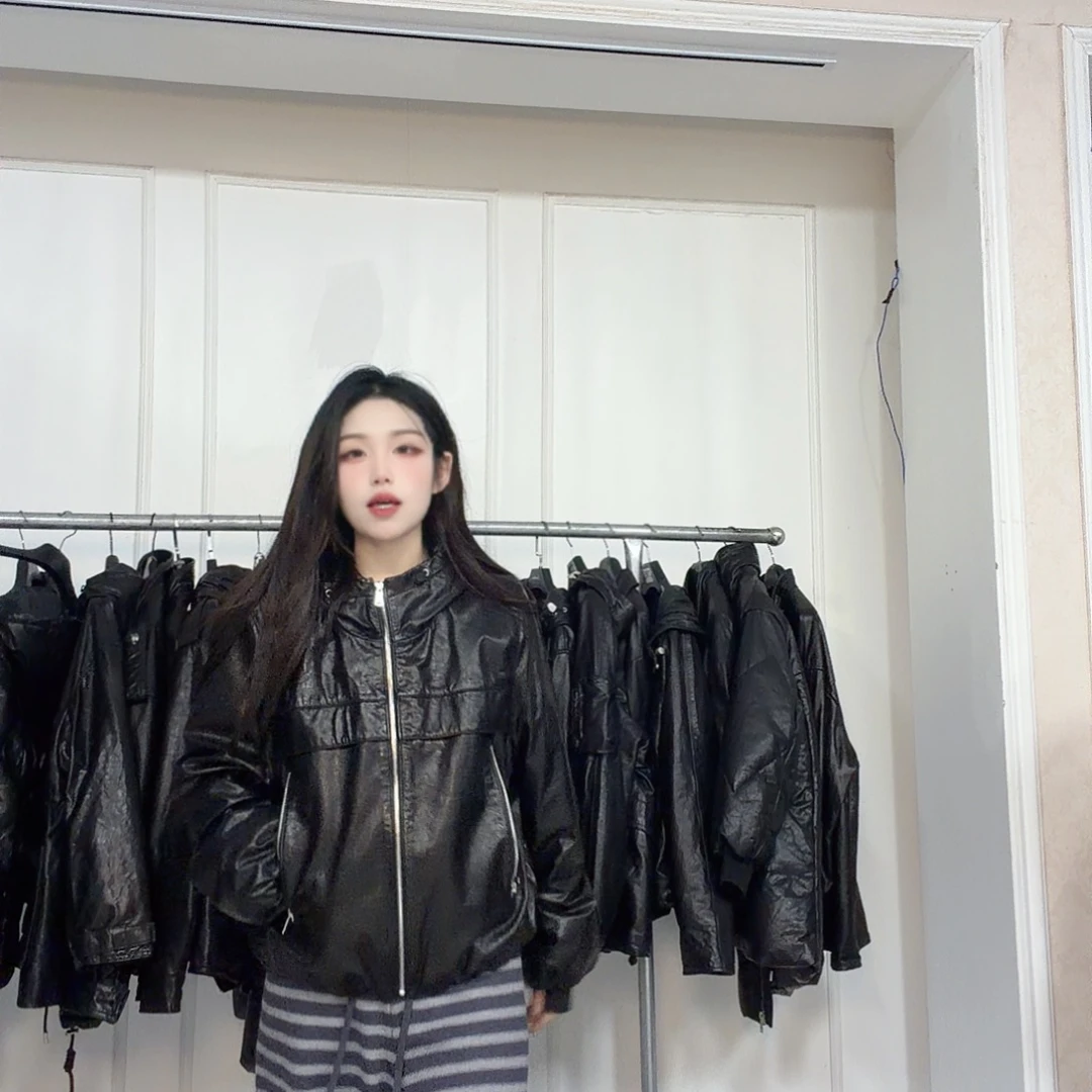 真皮牛皮羽绒服25542