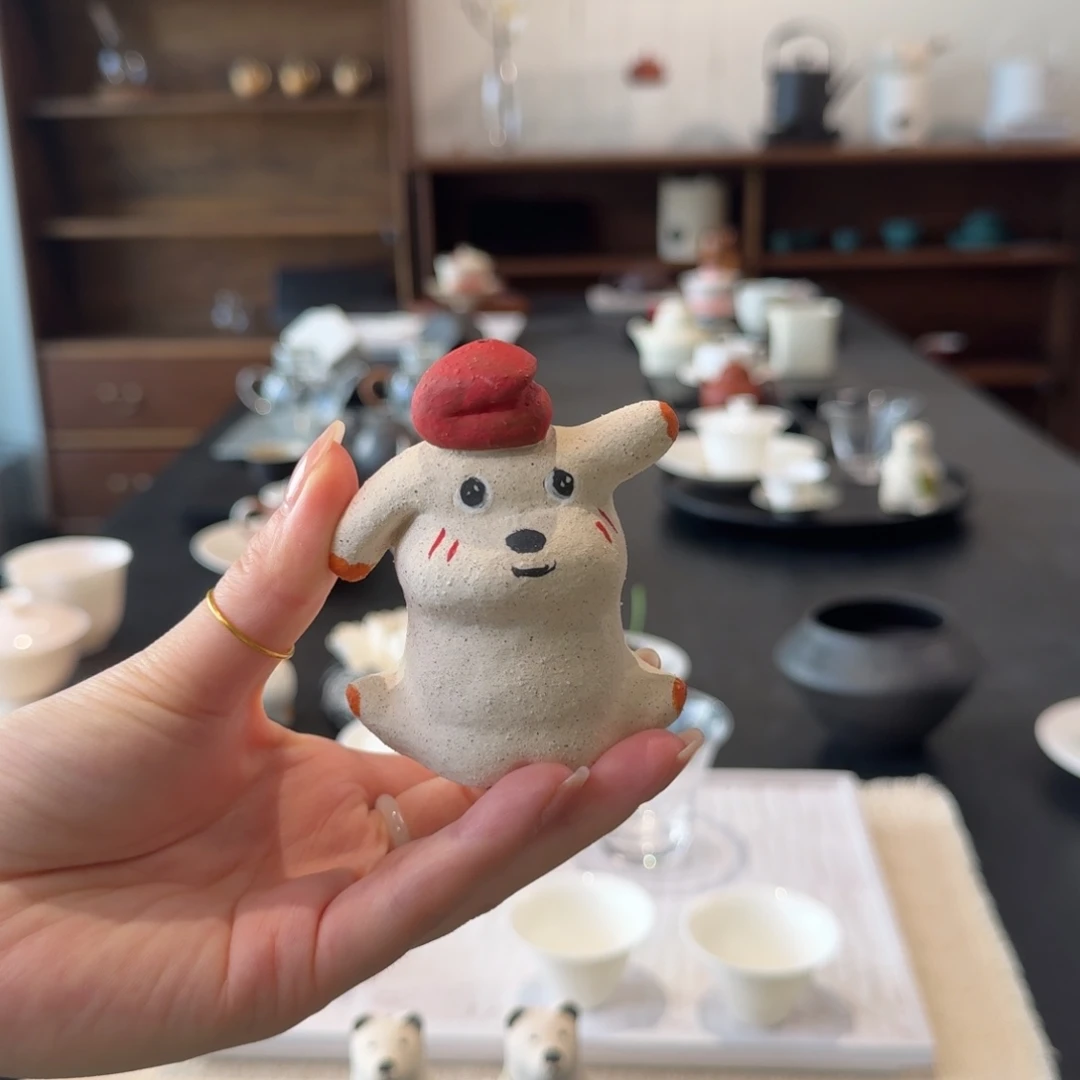 快乐修勾 红色香插摆件