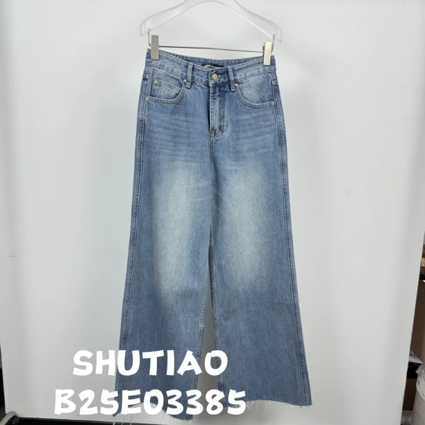 【SHUTIAO】2025夏季：新款小众设计款牛仔裤B25E03385