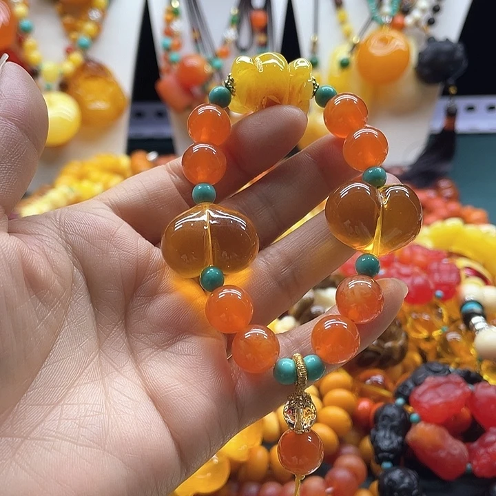 琥珀未镶嵌手链29号链接