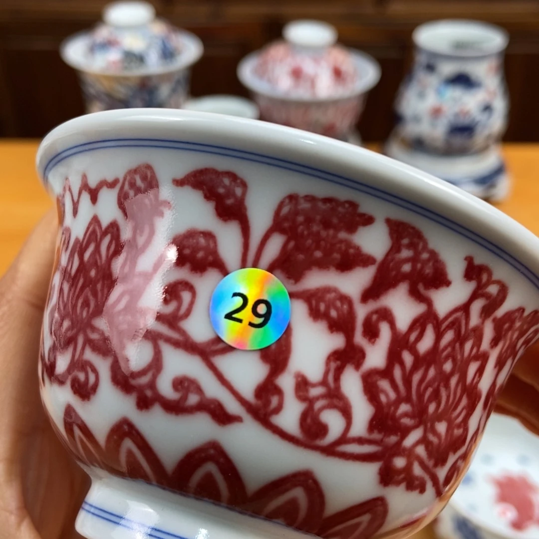 手绘现代茶具非古董