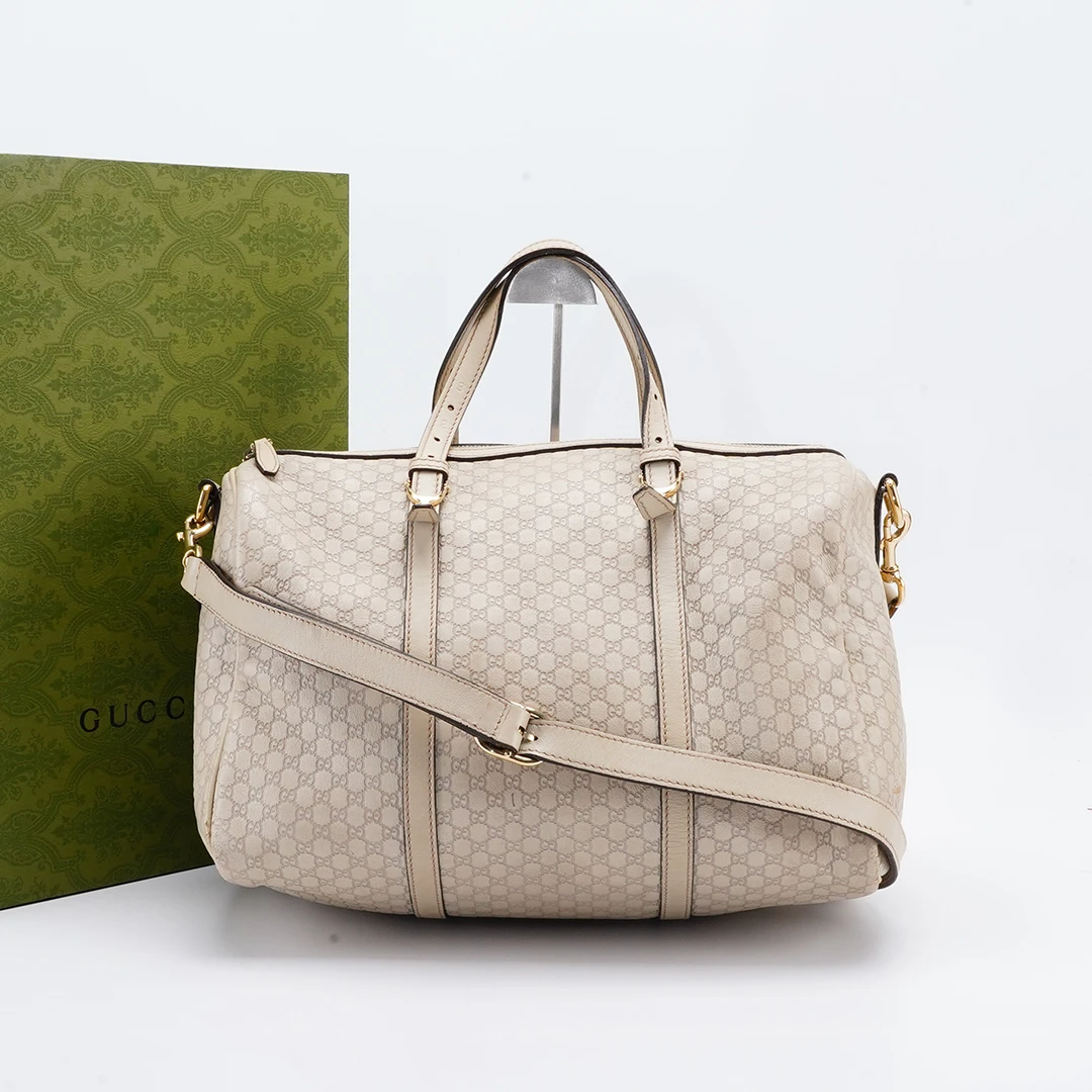 95新 GUCCI/古驰 【小清一口价】波士顿中号包肩带压纹/BG23005874