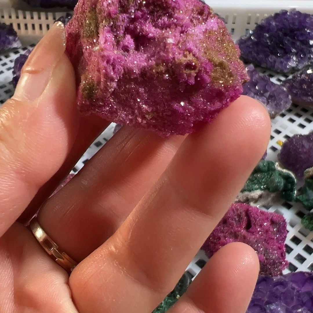 珠宝半成品紫晶未镶嵌