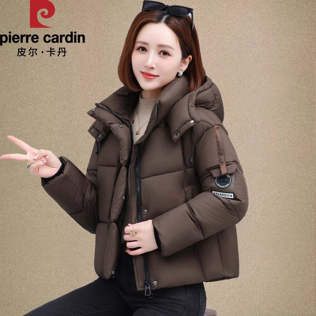 皮尔卡丹冬季短款棉衣棉服女士2025新款小个子妈妈小棉袄加厚外套