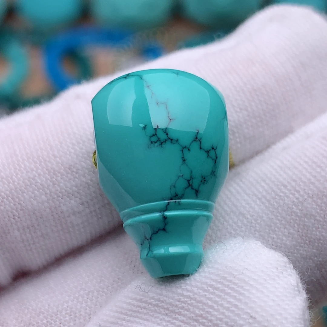 未镶嵌绿松石珠宝奇石13mm