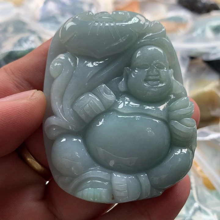 翡翠未镶嵌颈饰保真天然a货翡翠