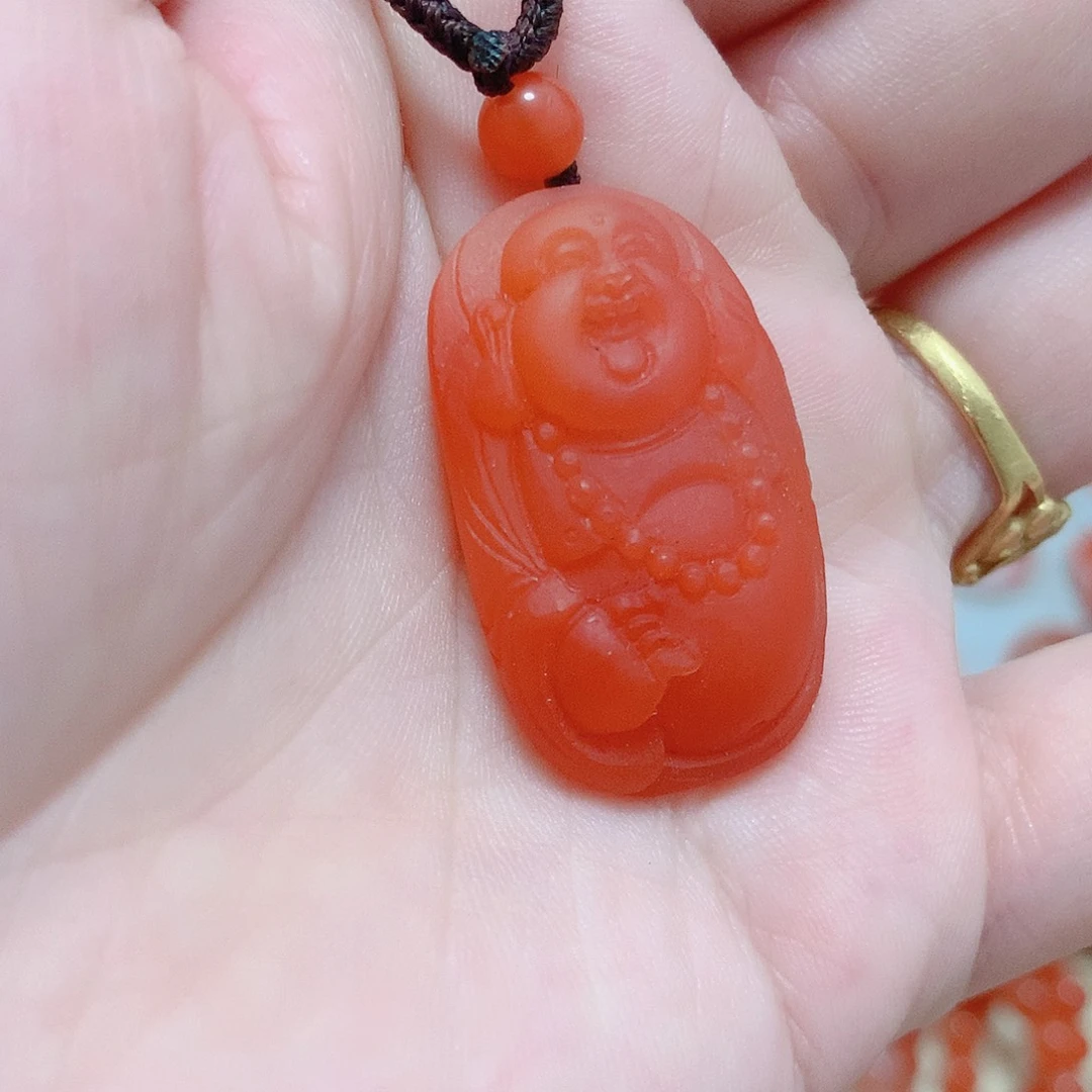 南红玛瑙未镶嵌吊坠(不含链)