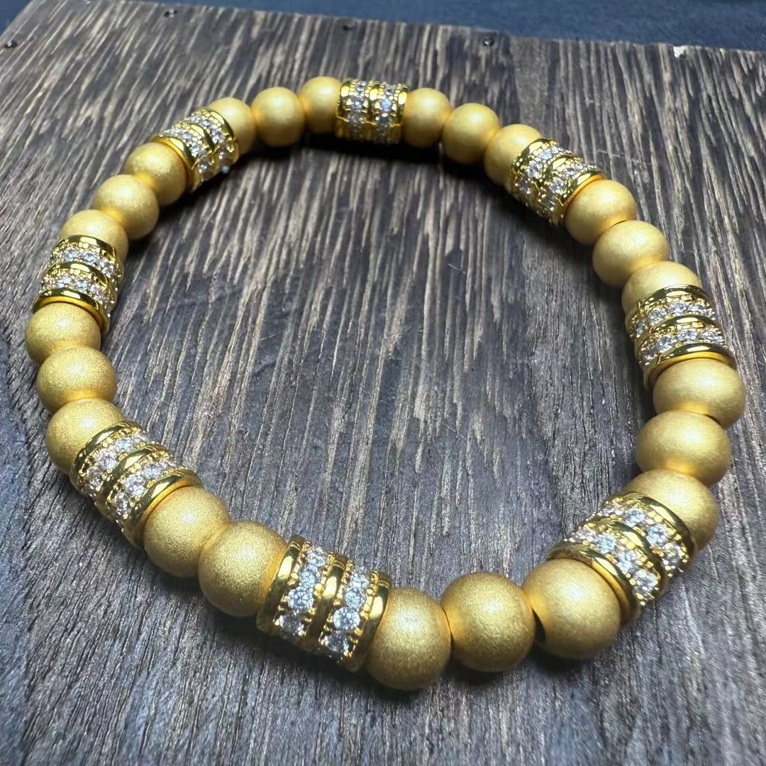 【送运费险+国检证书】18K钻石圆珠手链- 1053