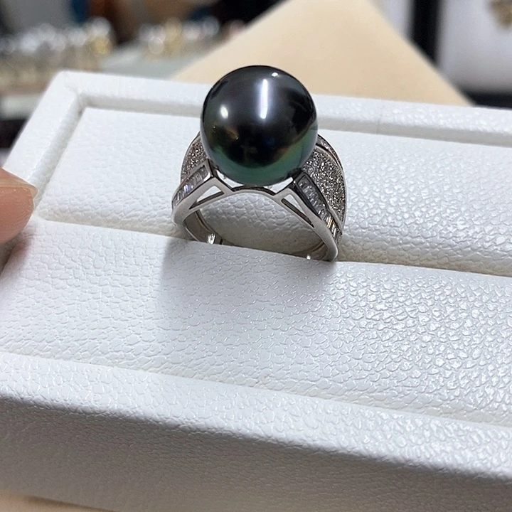 银S925镶嵌戒圈海水珍珠，链接6