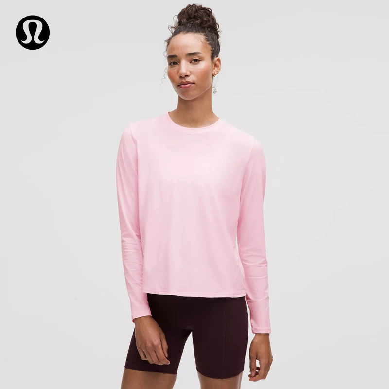 Mesh Panelled女士跑步网面拼接长袖T恤速干丨lululemon丨LW3HRDS