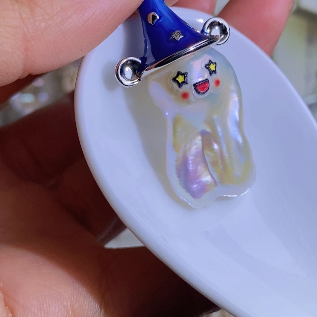 银S925镶嵌天然淡水珍珠淡水珍珠