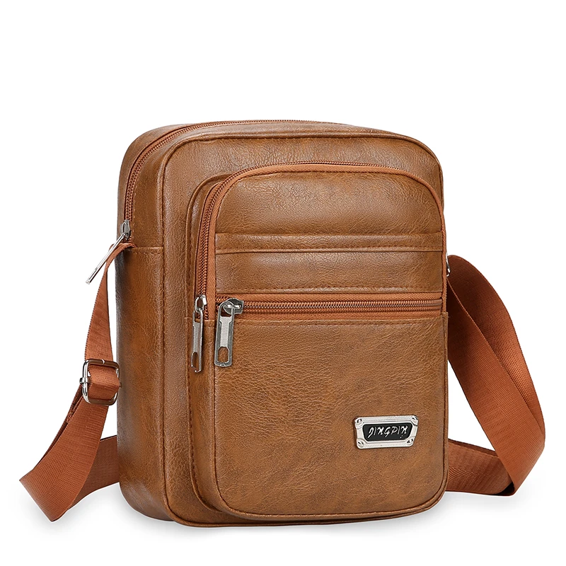 韩版新款单肩包男士包包竖款大小号男包商务休闲手机包斜挎包背包