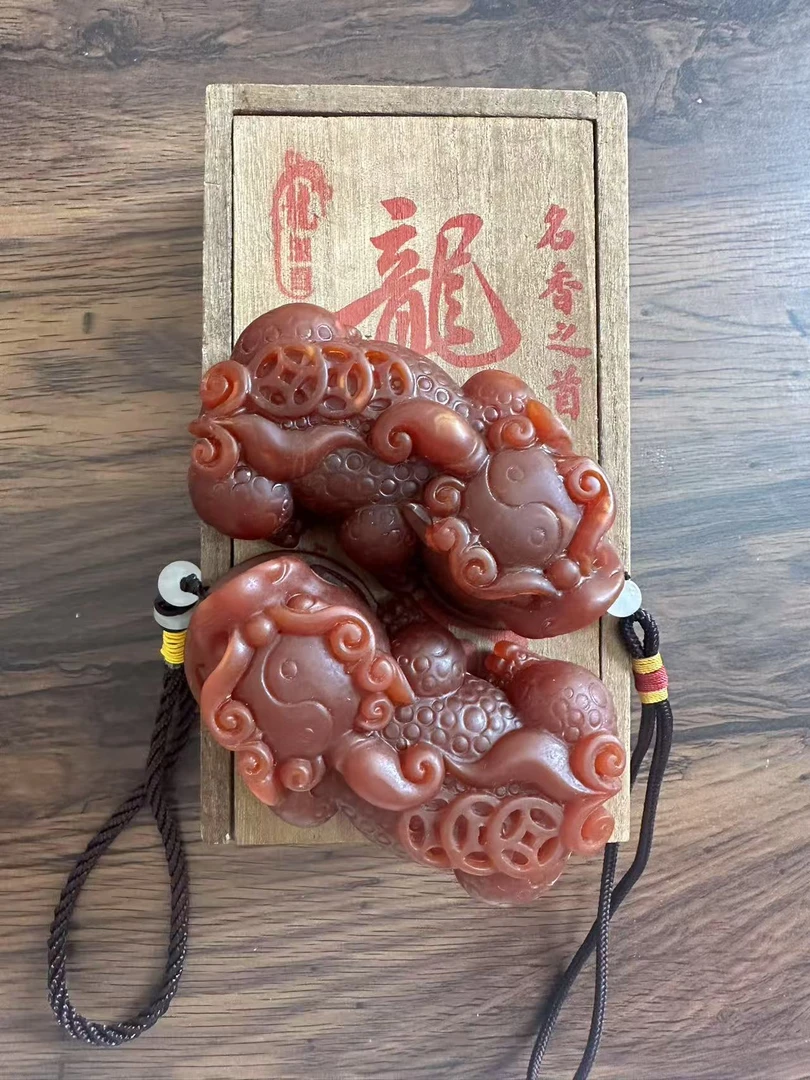 【闪购商品】貔貅一对附带木盒