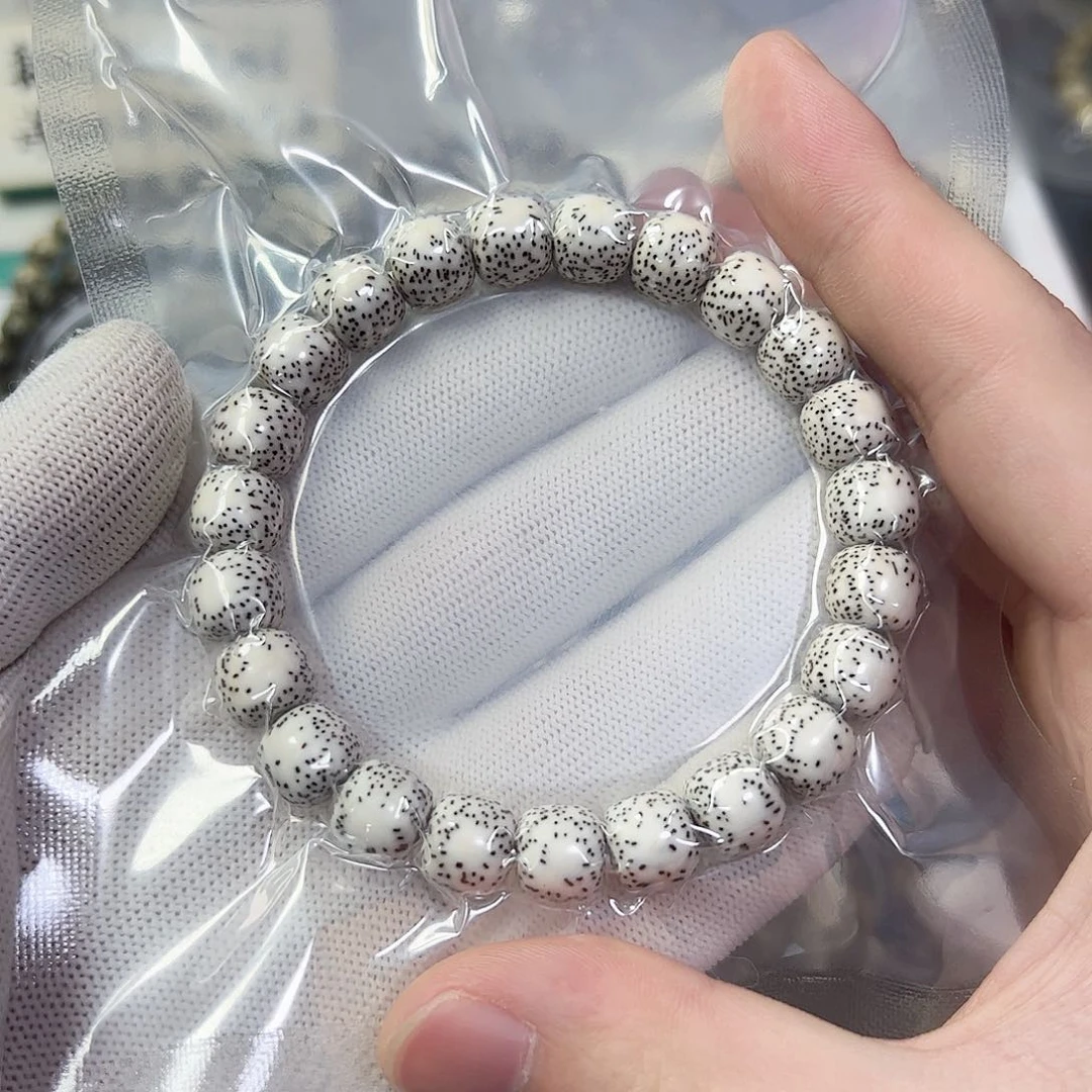 星月菩提手串10原白双留白a15