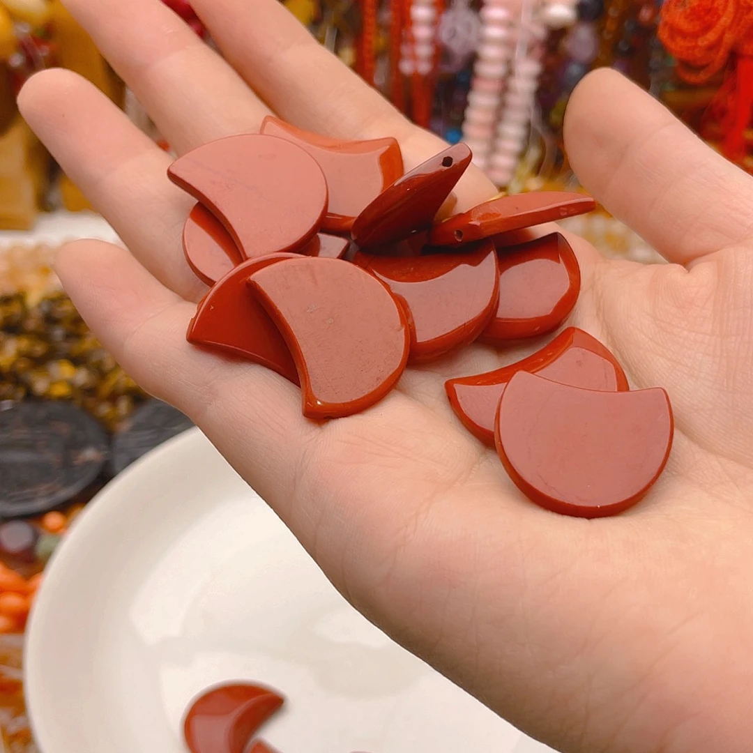 玛瑙/玉髓珠宝半成品未镶嵌红石12颗