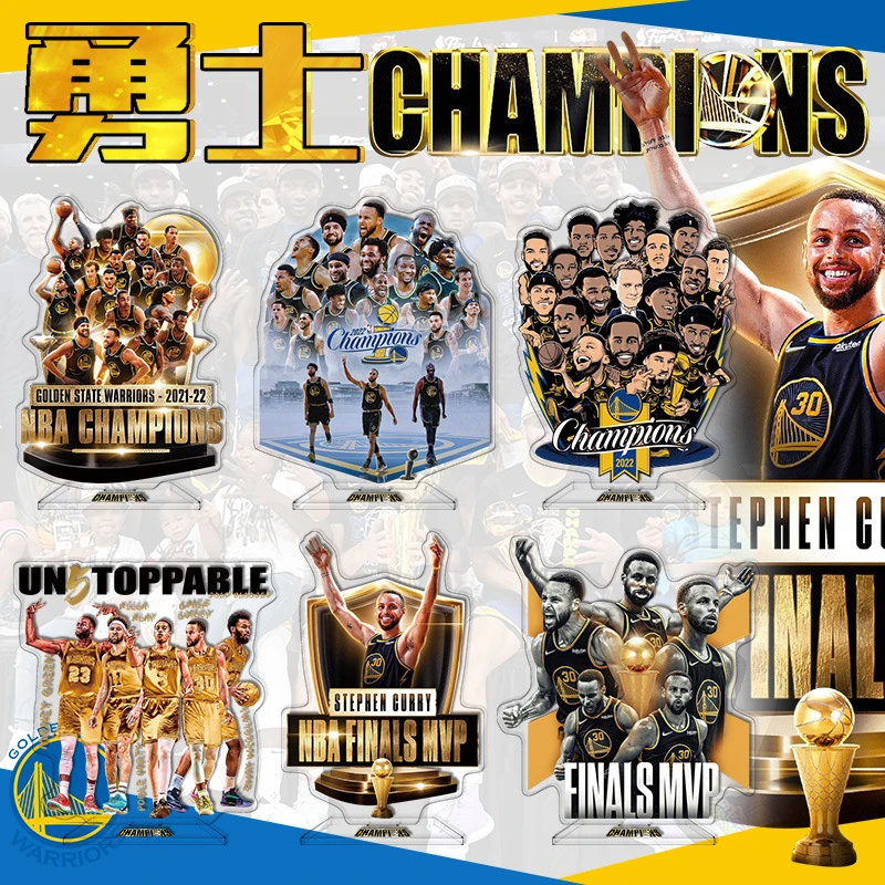 勇士队总G军大立牌 NBA球员库里FMVP克莱周边亚克力立牌球迷摆件