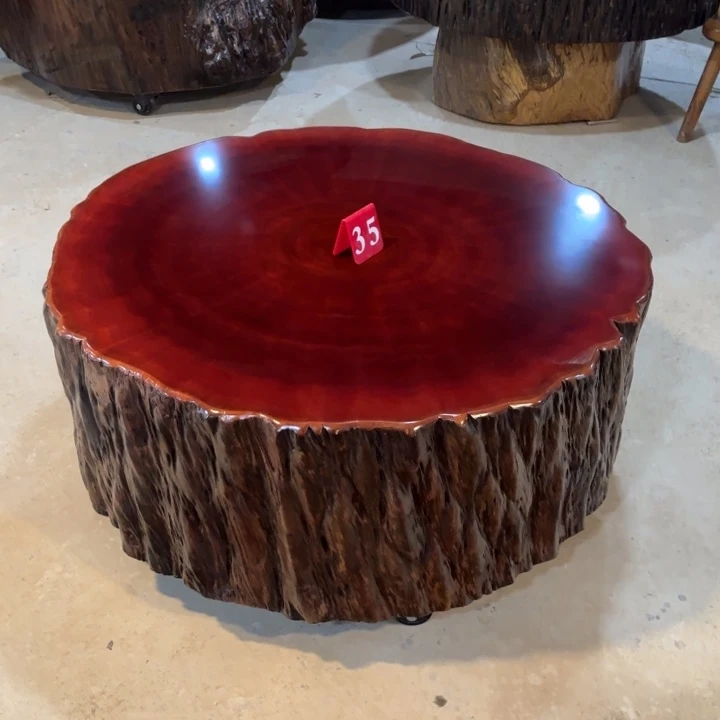 星***️木木 原木 树墩茶几