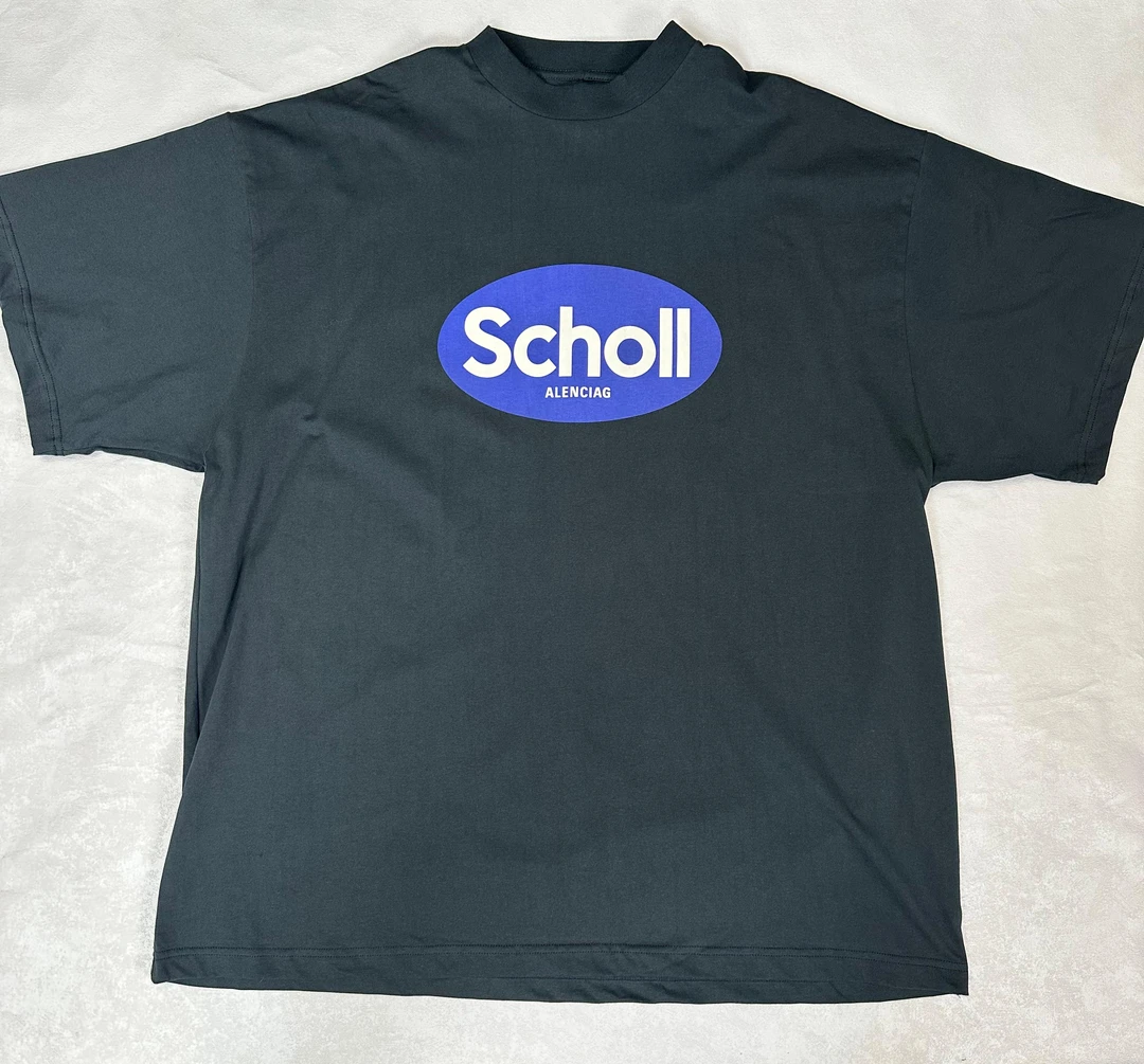 【niko出品】25巴子新款scholl系列复古水洗做旧廓型版型潮流T恤