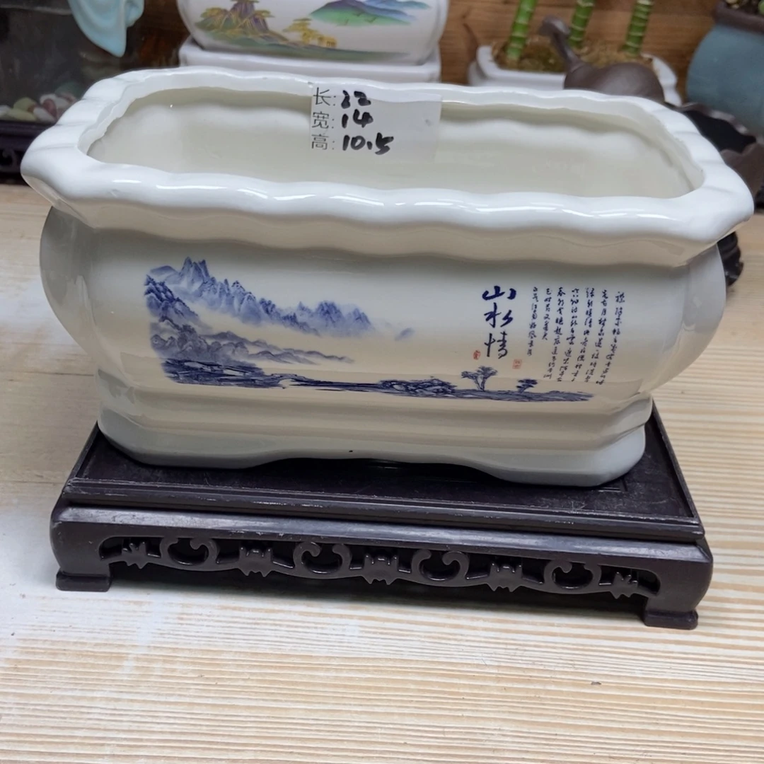 瓷片陶瓷花盆陶瓷艺术