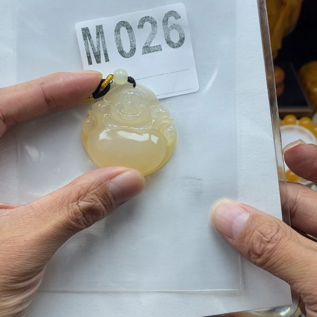 无***双未镶嵌石英质玉（黄龙玉）手镯佛m026