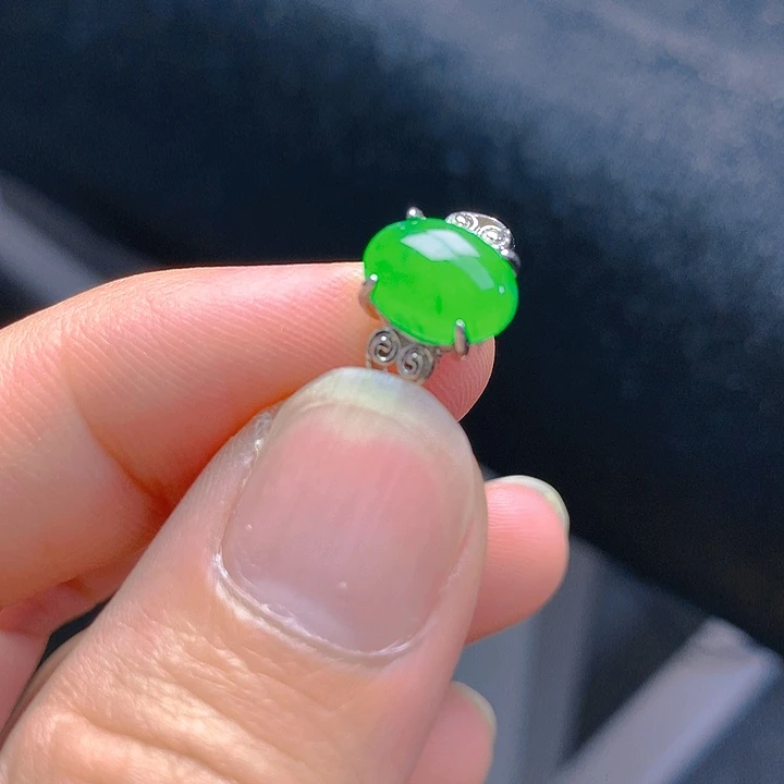 【闪购商品】翡翠银S925镶嵌颈饰翡翠