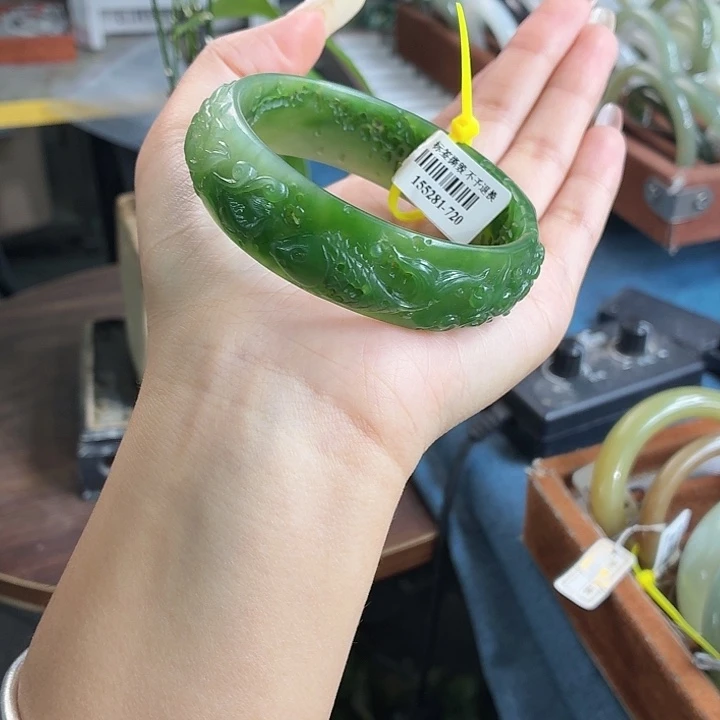 和田玉未镶嵌手镯 57/58/59