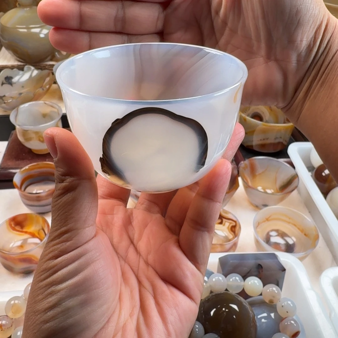 玛瑙/玉髓未镶嵌茶杯