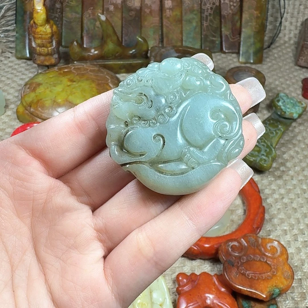 白玉菩提吊坠挂件