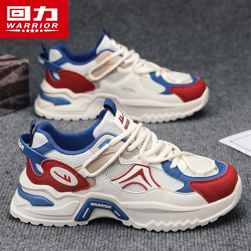 回力男鞋夏季网面运动鞋男士轻便厚底增高老爹鞋爆款潮流休闲百搭