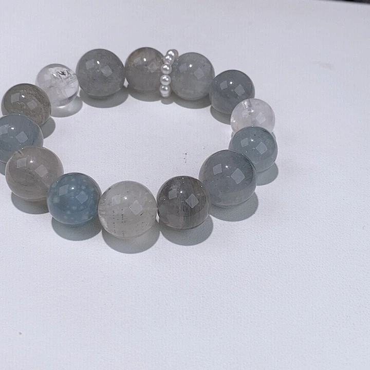 水晶无未镶嵌蓝兔千层星球款卡13