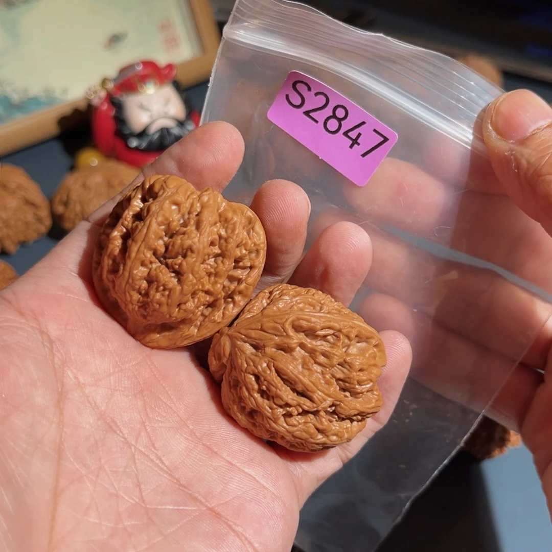 幽***莎文玩核桃把件粗筋