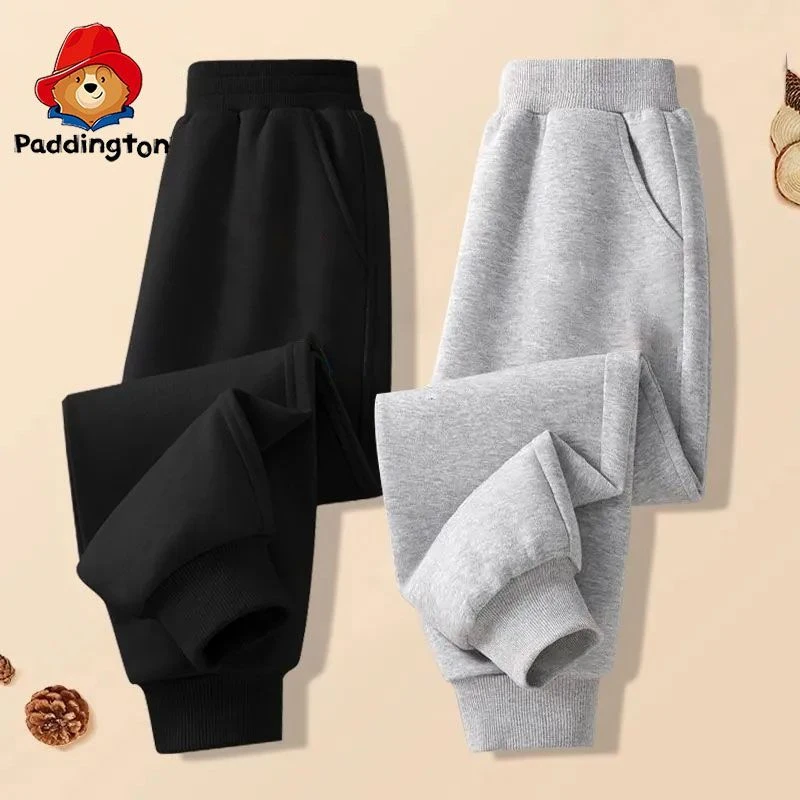 帕丁顿熊男童2025秋季长裤新款休闲束脚卫裤中大童春秋洋气秋装
