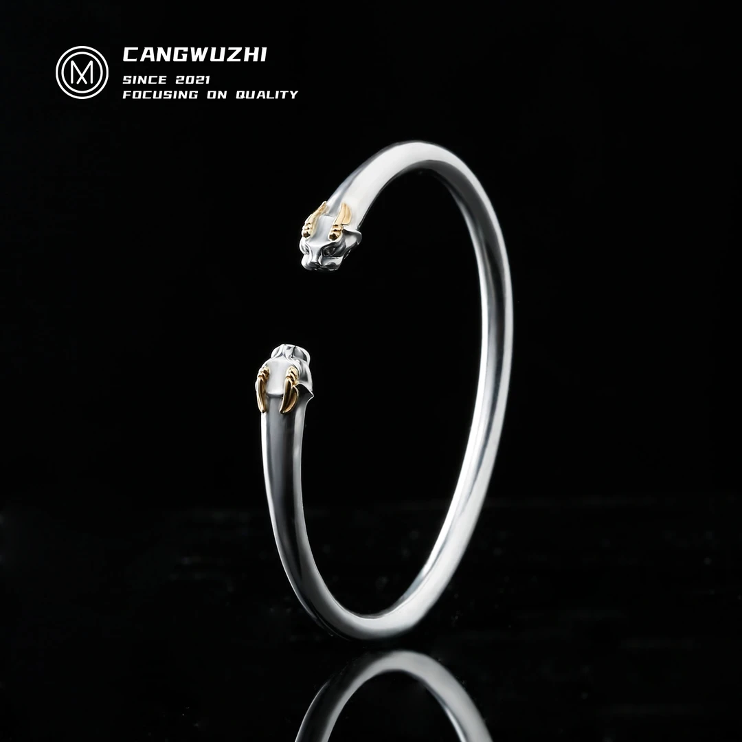 925银银制品 【藏物志】oldman 灵兽环 配饰