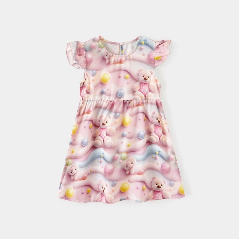 2025夏季儿童碎花裙子新款公主裙女童夏装洋气无袖连衣裙HLBT0024