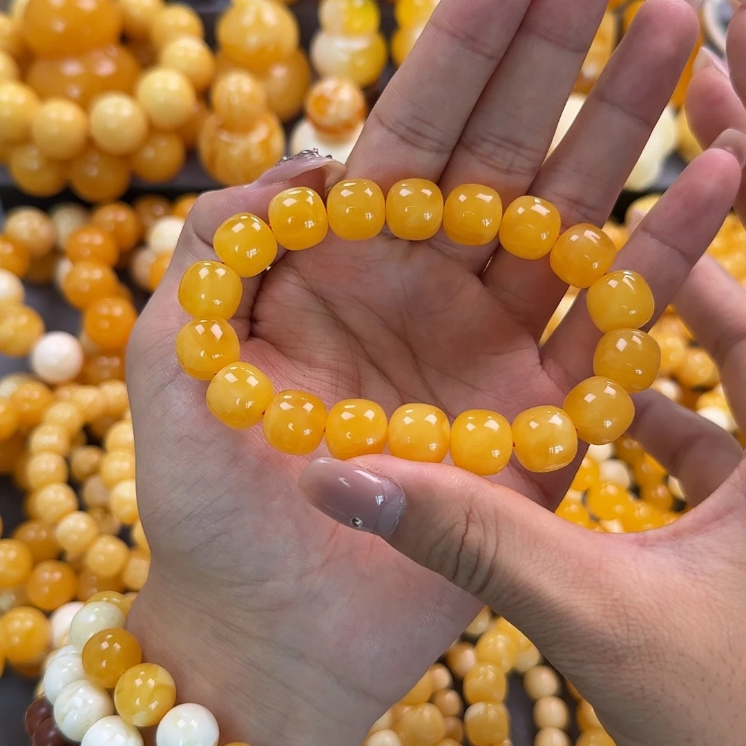 蜜蜡未镶嵌珠宝奇石同料13mm