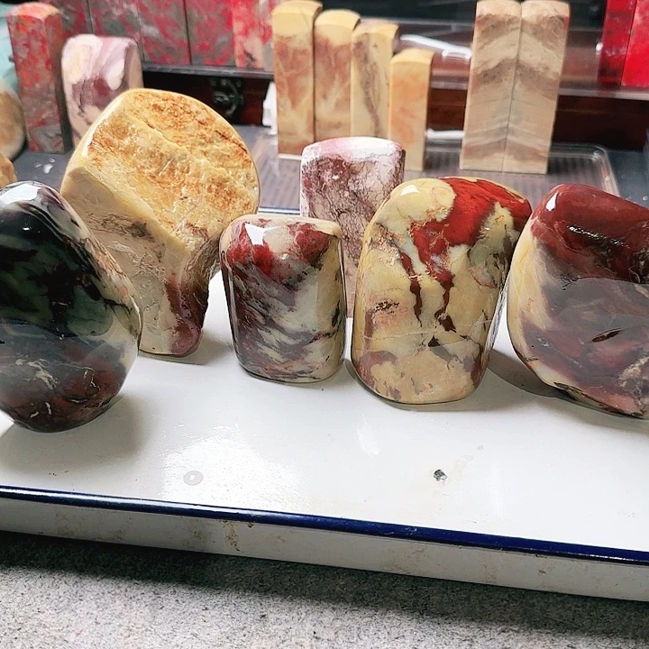 ****度昌化石印石昌化朱沙手把件