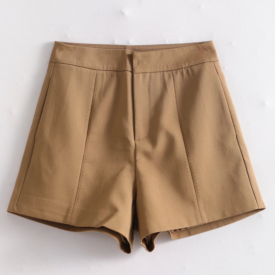 K11B-56161 品质柜货！精裁！垂感休闲西装短裤女时尚百搭高腰