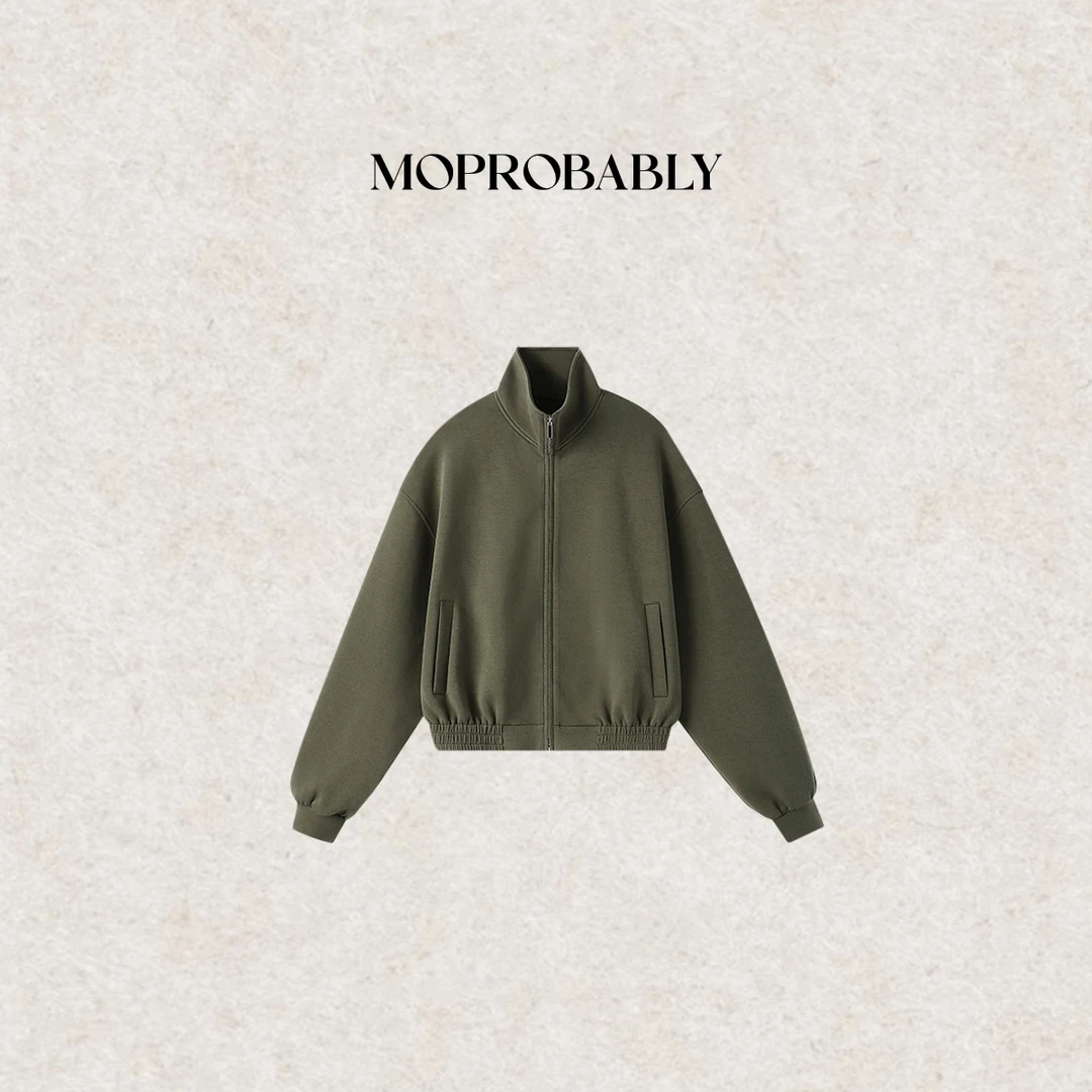 Moprobably李予诺「原色」休闲百搭立领外套短裤L5149002+L5151001