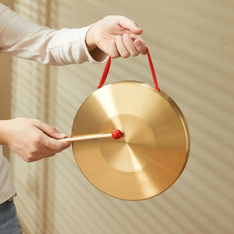 镀铜三句半锣鼓镲防汛预警乐器道具不同尺寸可选