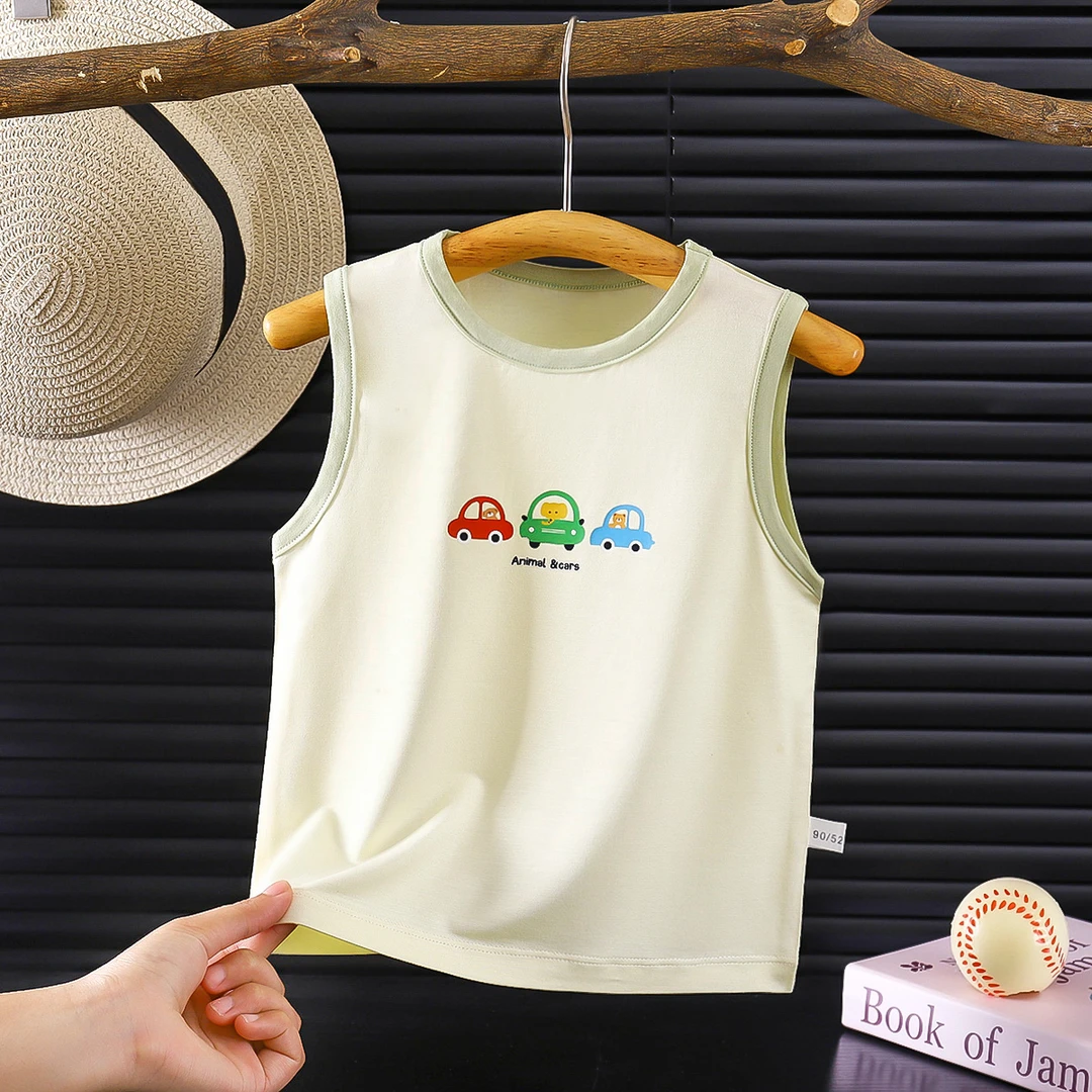 【优可丝】儿童背心2025新款宝宝A类夏季冰感薄款男童女童无袖吊带
