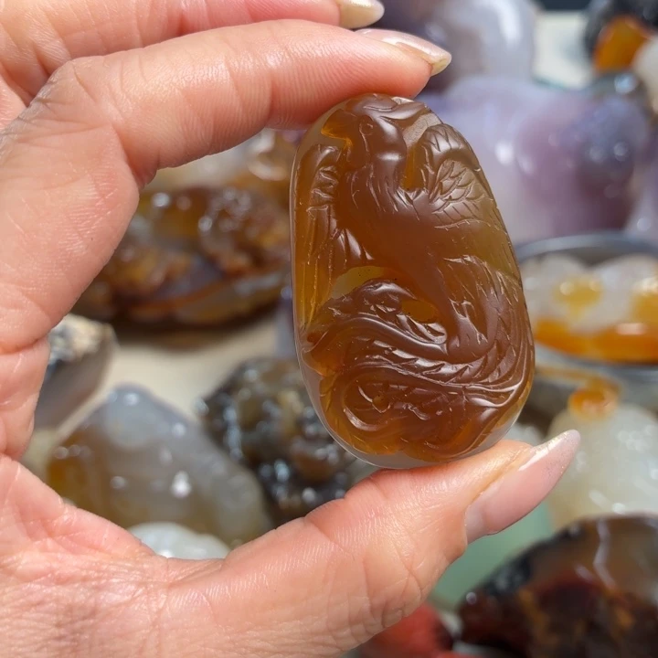 玛瑙/玉髓未镶嵌吊坠(不含链)