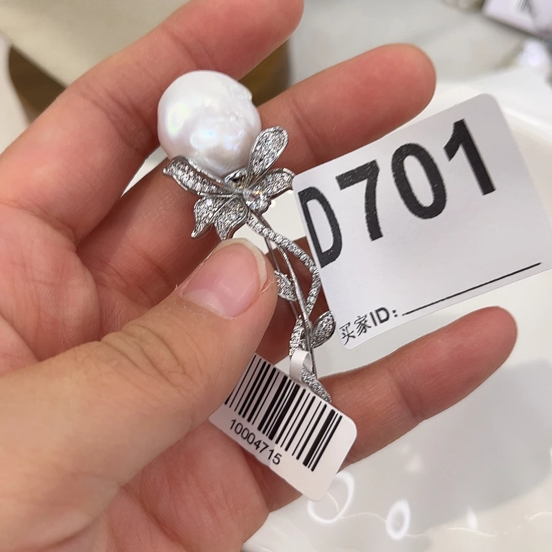 淡水珍珠耳饰合金